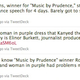 Image for article titled "Lady Kanye": Journalist Interrupts Director's Oscar Speech (Updated)
